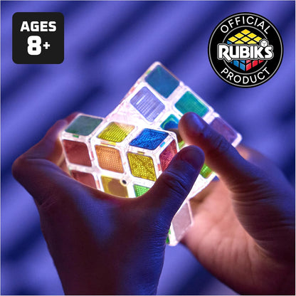 Rubik’s Cube, Pulse Cube, Light-Up Brain Teaser Puzzle for Speed Cubers, Solve the Puzzle Before the Lights Turn Off, Problem-Solving Brain Teaser & Fidget Toy for Adults, Teens, Kids Ages 8 & Up