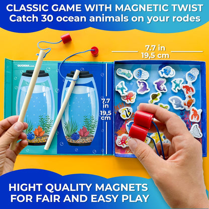 QUOKKA Magnetic Puzzles for Kids Ages 4-6 – Magnetic Fractions Learning Set for Kids 6-12 – Math Games for Homeschooling, Classrooms & Travel – 110 Magnets, 12 Task Pages, Marker – Toddler Travel Toys
