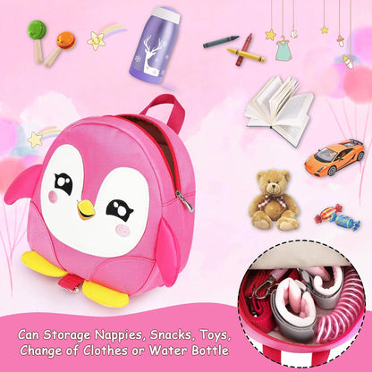 Accmor Toddler Harness Backpack Leash, Cute Dinosaur Backpacks with Anti Lost Wrist Link, Cute Mini Child Backpack Wristband Tether Strap and Protection Leashes for Boys Girls Aged 1-3 Years