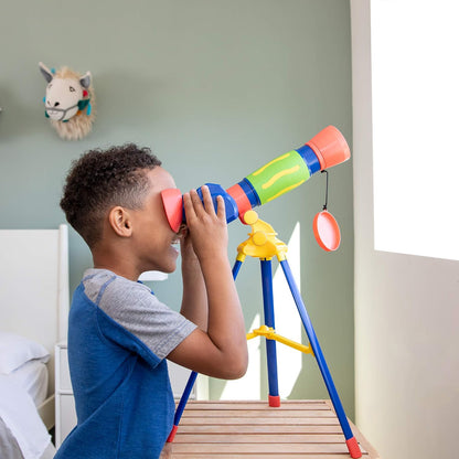 Educational Insights GeoSafari My First Telescope - Mini Telescope for Kids, Toddler Space Toy, Beginner STEM Learning, Science Gifts for Boys & Girls Ages 4+