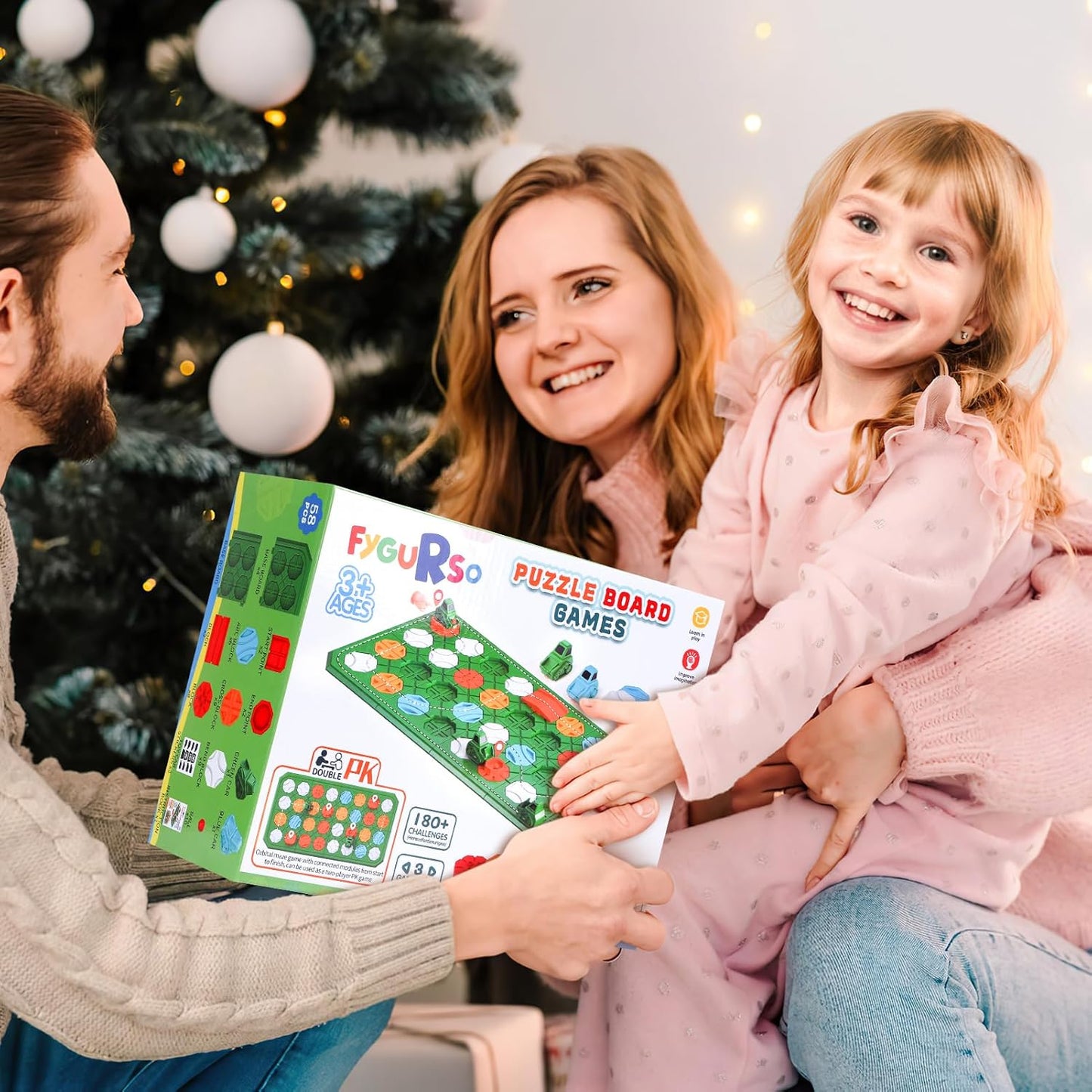 STEM Logic Road Builder Toys: Board Games Toys for 5 Year Old Kids, Montessori Brain Teaser Puzzles Educational Learning Activities Toy for Kid Ages 3 4 6-8 12 Boys Girls Gifts (Orange 32PCS)
