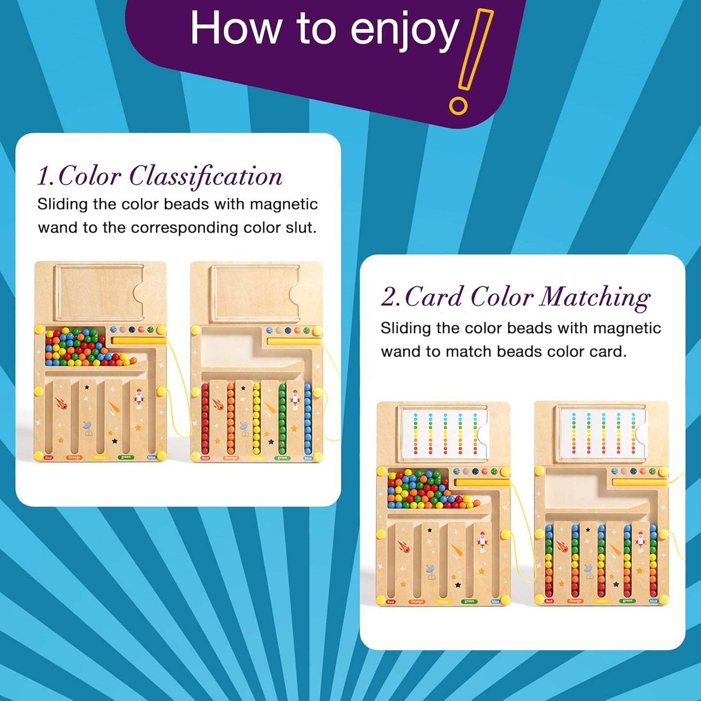 Alzheimers Products for Elderly, Wooden Handhold Games for Seniors with Dementia, Large Memory Care Activities for Parkinson Patients, Easy Cognitive Puzzle Magnetic Maze Crafts Gadgets Gifts