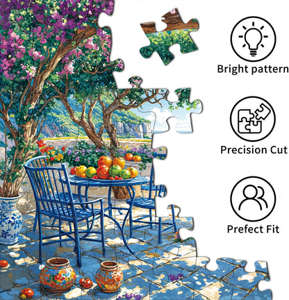 Puzzles for Adults 1000 Pieces,Seaview Campground Jigsaw Puzzle with 1:1 HD Poster, Perfect Interlocking No Dust, Stress Relief Ideal Gift for Family Games