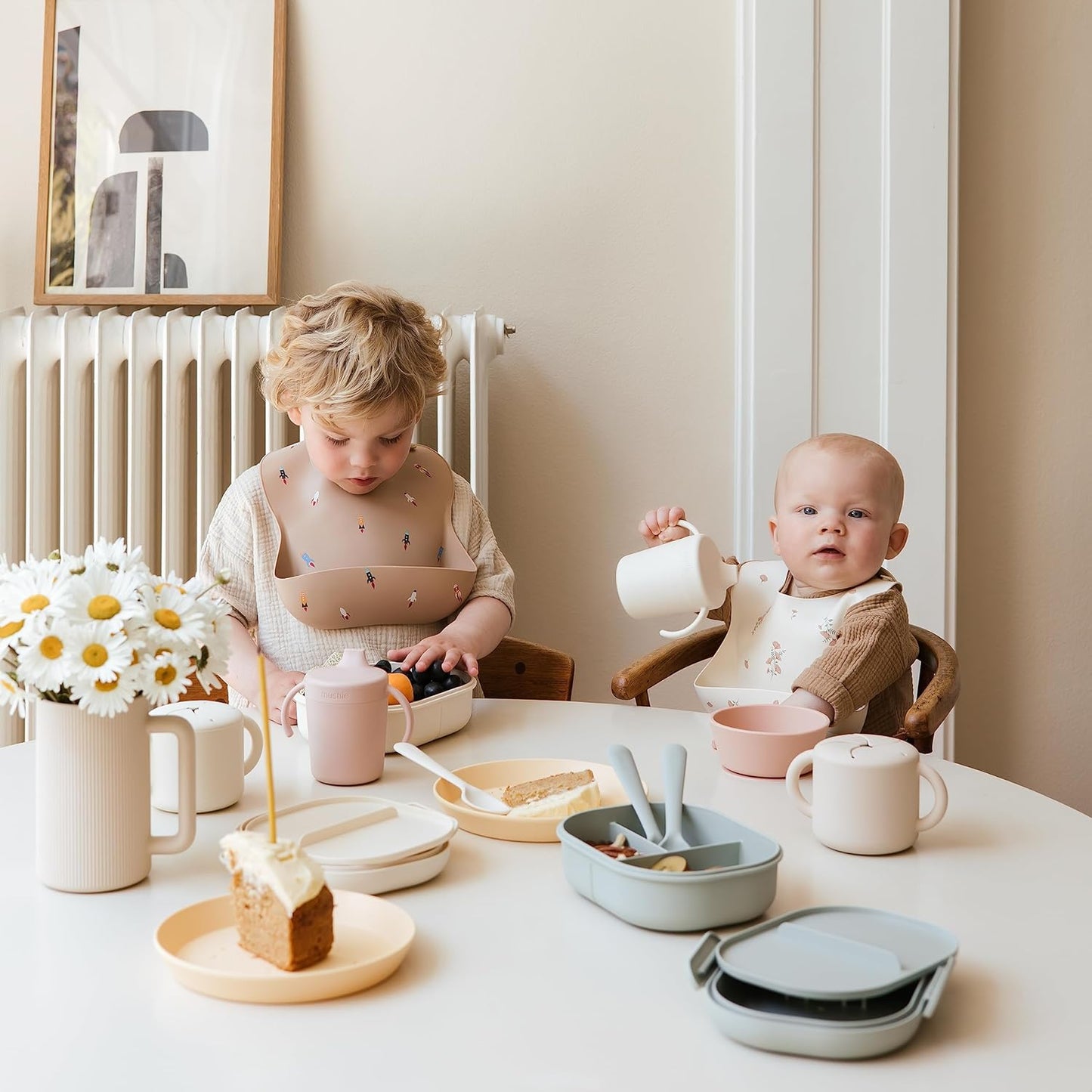 mushie Dinnerware Cups For Kids | Made in Denmark, Set of 2 (Ivory) - Colors A
