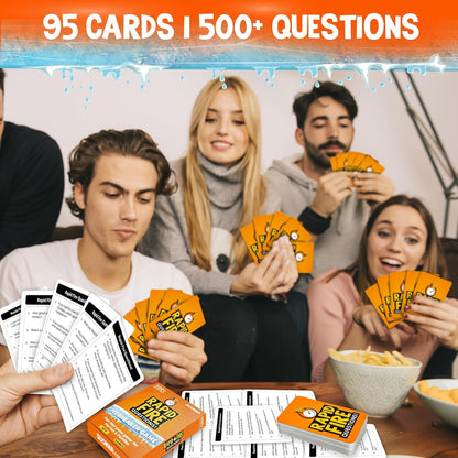 QUOKKA Family Conversation Cards Game - Break The Ice Game for Kids and Families - Icebreaker Cards with 500+ Questions - Family Game for Kids 8-12 - Perfect for Families Games Night I Travel Version