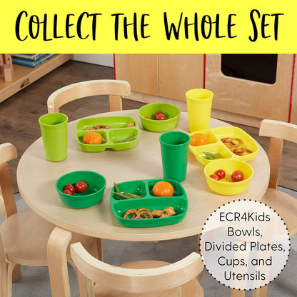 ECR4Kids My First Meal Pal Drinking Cups, Kids Plastic Tableware, Stackable And Dishwasher Safe, Stackable Tumblers For Baby, Toddler And Child Feeding, 3-Pack - Tropical
