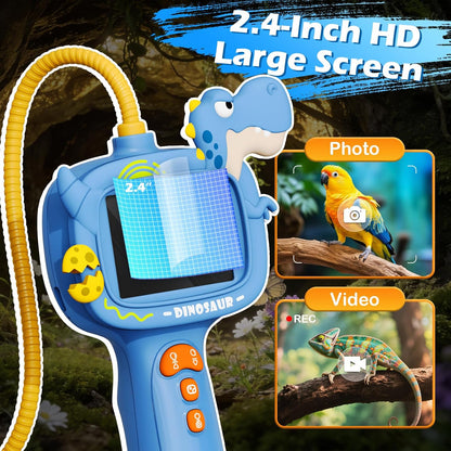 Kids Endoscope Borescope Toys, Snake Scope Camera with Light for Kids, Outdoor Exploration STEM Science Educational Toy Gifts for 4 5 6 7 8 9 10 Year Old Boys Girls
