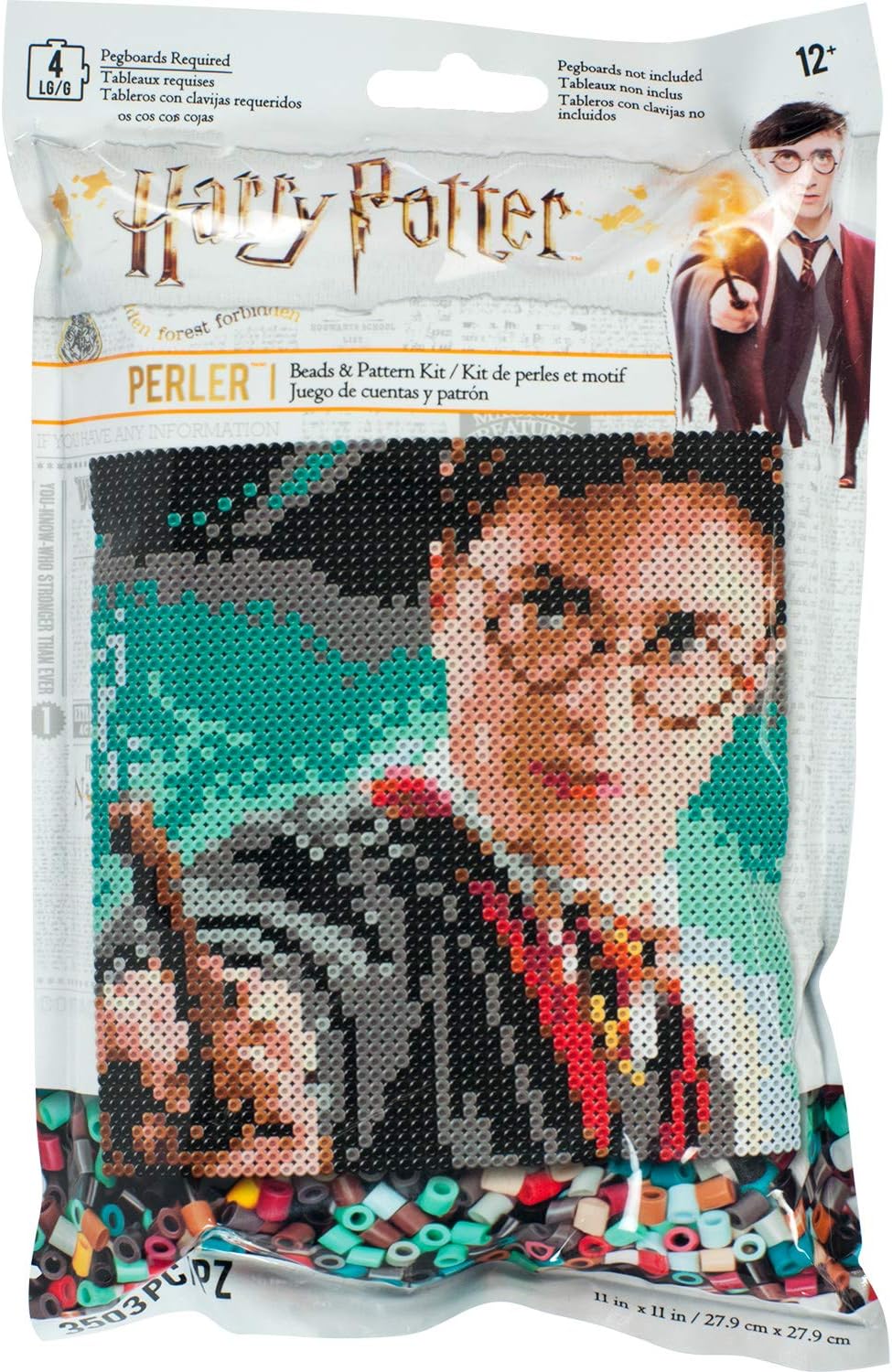 Perler 80-53517 The Wizarding World Chibi-Style Harry Potter Fused Bead Activity Kit, Multicolor, 227 Pieces