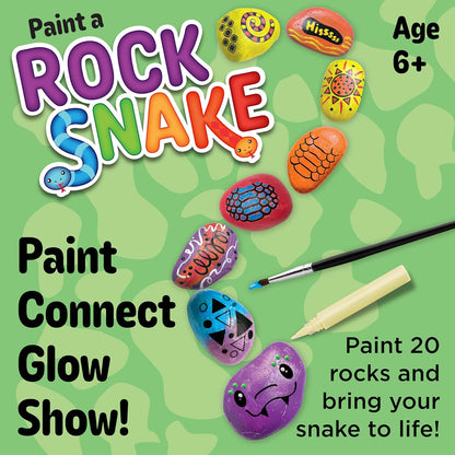 Creativity for Kids Rock Snake Bucket Kit Create 20 Smooth Stones into a Colorful Rock Snake Fun DIY Craft & Outdoor Art Activity for Kids (Ages 6+)