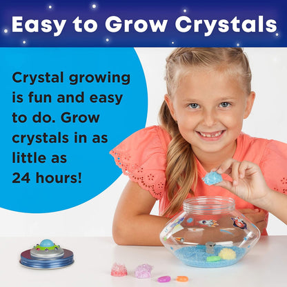 Creativity for Kids Crystal Space Terrarium Kit - Crystal Growing Kit for Kids - DIY STEM Science Kit for Boys and Girls (Ages 6+)