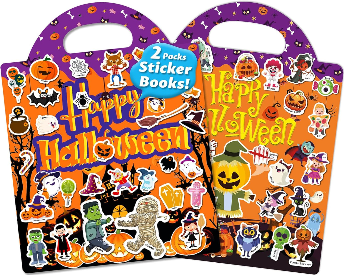 Walenced Reusable Sticker Book for Toddlers, Stickers for Kids, Toddler Sticker Book, Toddler Craft Activities, Toddler Travel Toys Ages 3 and Up Boy Girl Birthday Gifts