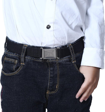 AWAYTR 3 PCS Kids Adjustable Magnetic Belts - Easy to Use Magnetic Buckle Belt for Boys and Girls