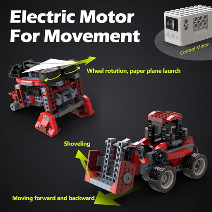 8 in 1 STEM Kits for Kids Age 6-8, DIY Electronic Monster Truck Building Kit, STEM Toys for Boys Craft Projects 8-10, Build Robot DIY Activity for Ages 6 7 8 9 10 11 12 + Years