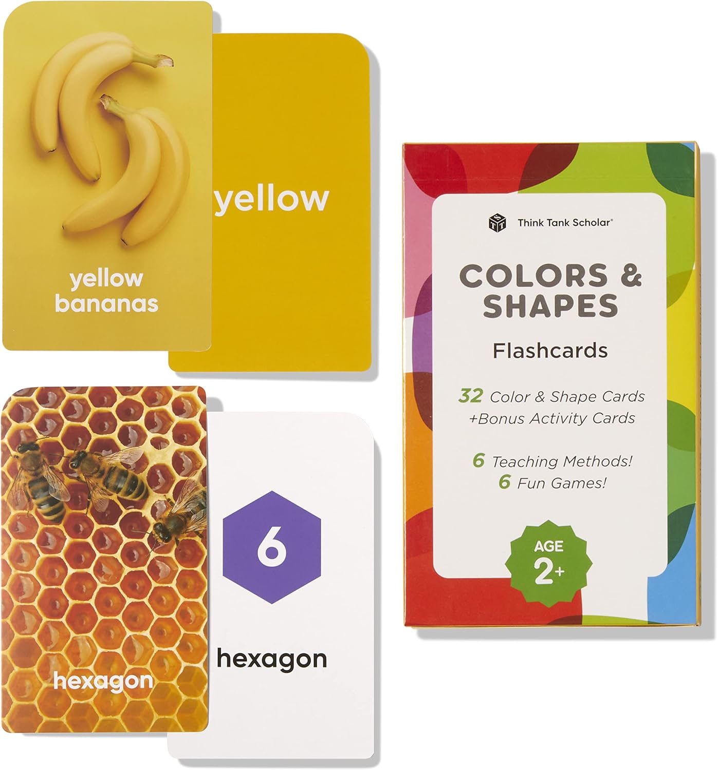 Award-Winning Flash Cards for Preschool & Kindergarten – 5-Deck Set, 180 Jumbo Cards – Learn Alphabet, Numbers, Colors, Shapes, First Words, Opposites & Rhyming – for Kids Ages 2–5