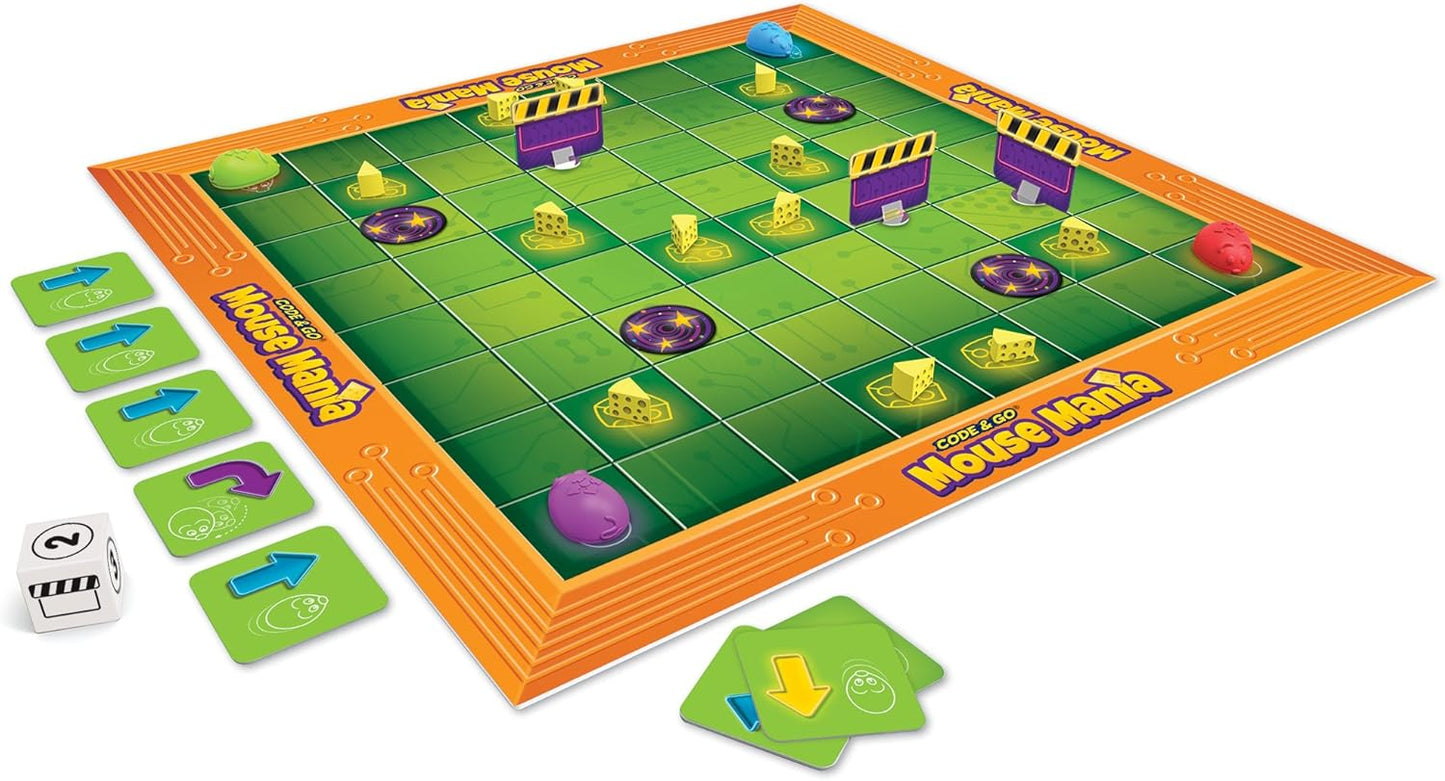 Learning Resources Code & Go Robot Mouse Classroom Set, ScreenΓÇæFree STEM Coding Kit with Activity Sets, Robots & Math Games, Ages 5+