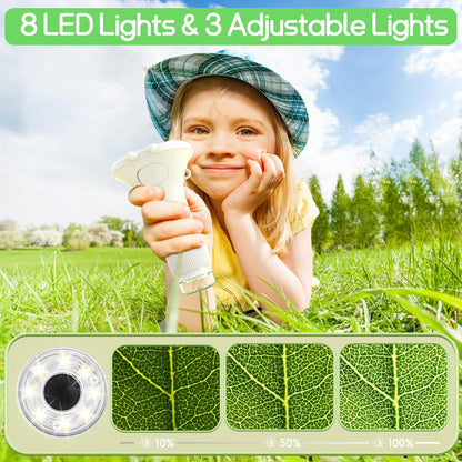 WINWEND Kids Microscope Pocket Microscope -1000X Portable Microscope for Kid | Photo and Video Mini Microscopes | 2'' Digital Little Scientist Microscopes for 3-10 Age Years Old Boys Girls Toys Gifts