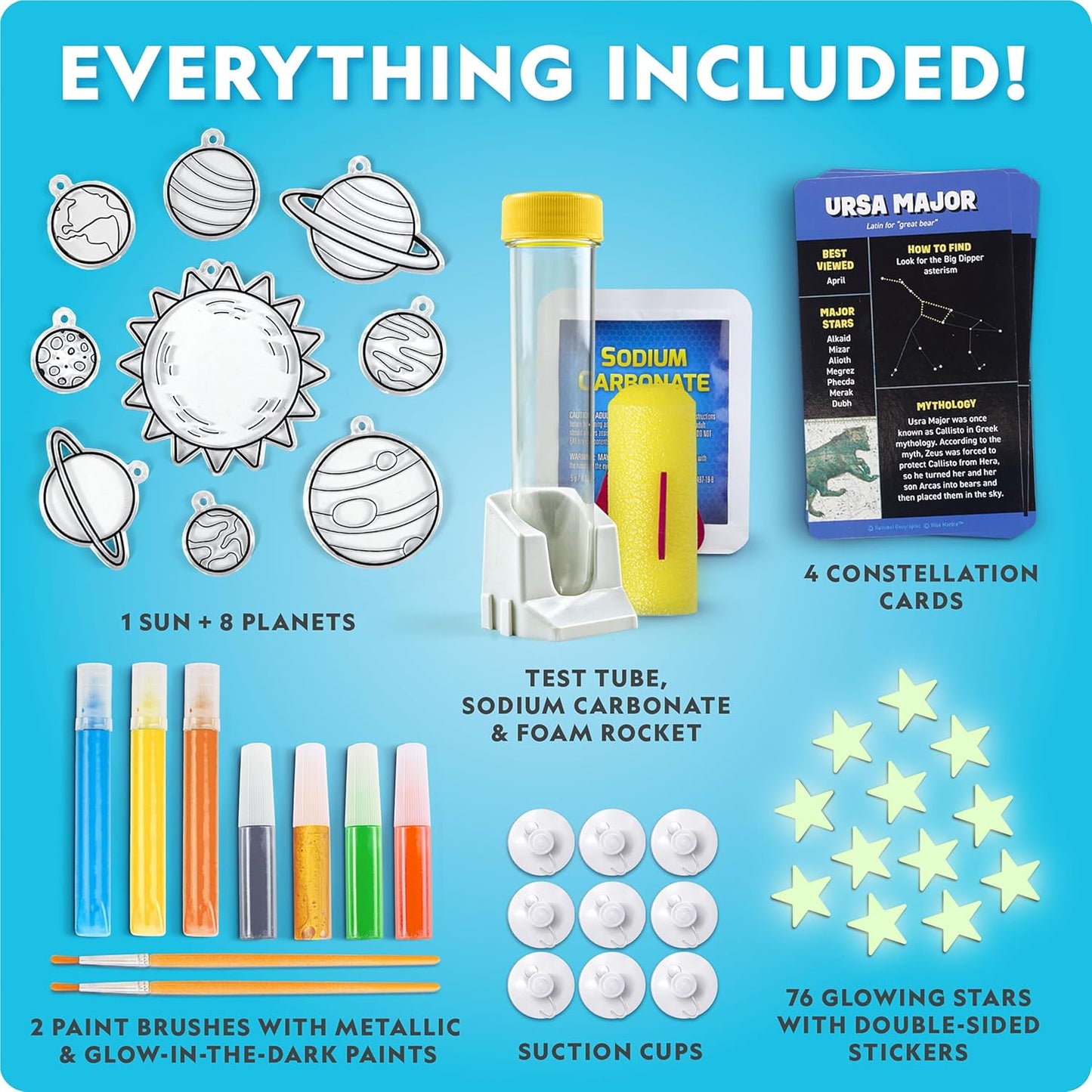 National Geographic Earth Science Kit – 100+ Science Experiments & Activities for Kids, Crystal Growing, Volcano Science Kit, Rock Collection, STEM Project Toy for Boys & Girls (Amazon Exclusive)