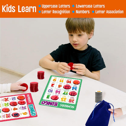 SpriteGru Multiplication & Division Bingo Game, 480 Math Problems, 2 Educational Math Board Game for Kindergarten and Preschool Kids 4-8, Perfect for Classroom & At Home (Up to 25 Players)