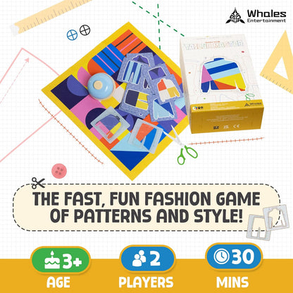 Whales Entertainment |Tailor Master Board Game for Kids 3 +| Family Game Night | Memory Matching Card with Bell Tap| Educational and Fun for Preschool,Toddlers and Parents|Helps Improve Concentration