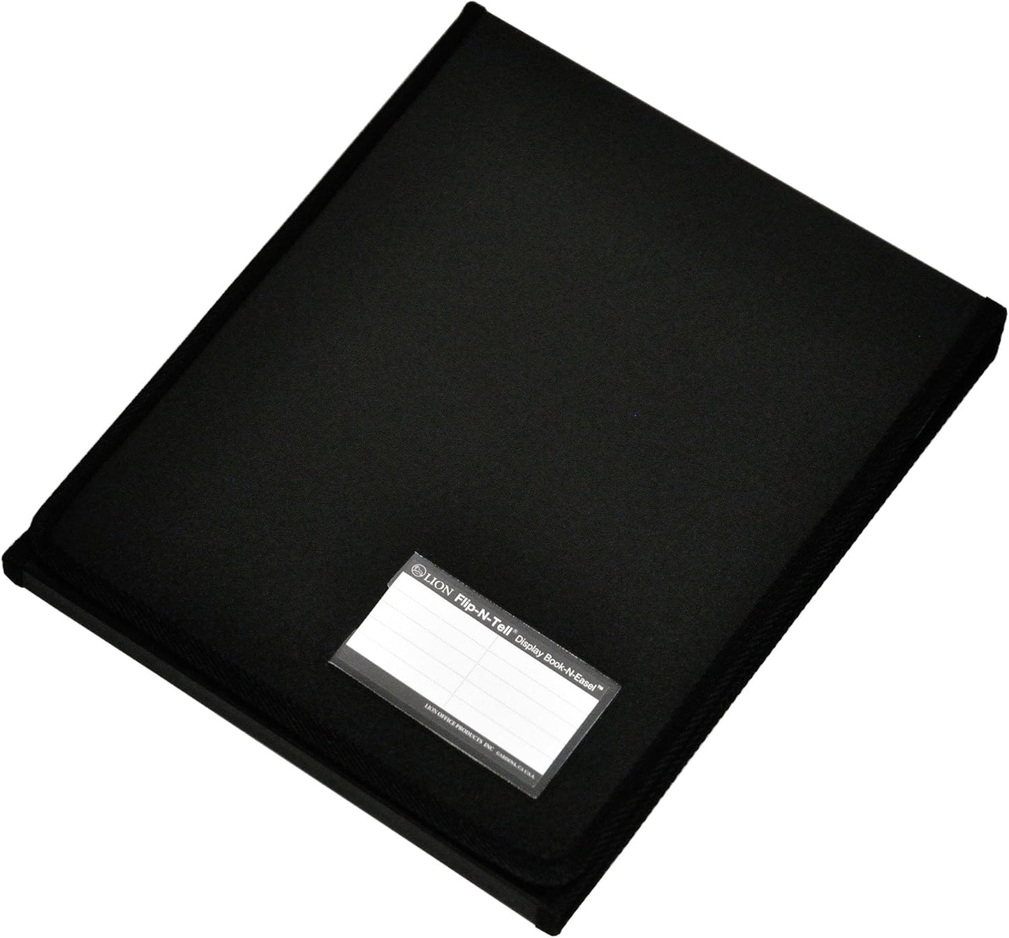 Lion Flip-N-Tell Display Book-N-Easel, Letter, 20 Double Sided Pockets, Vertical, 1 Easel Display Book (39009-V)