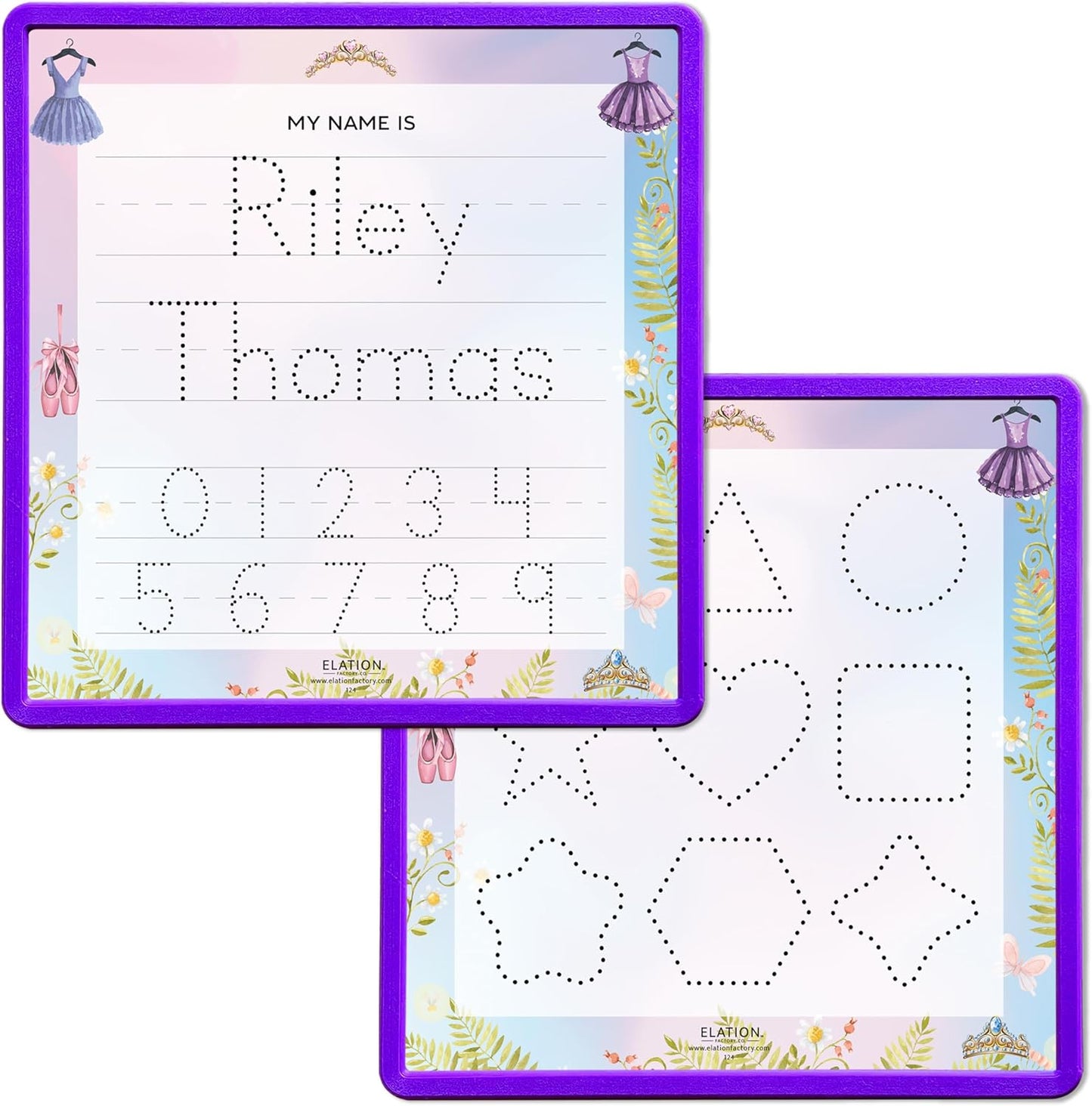 Kid's Name Tracing Board | Dry Erase Letter Tracing | Reusable Writing Practice Board | Personalized | Ballet Theme