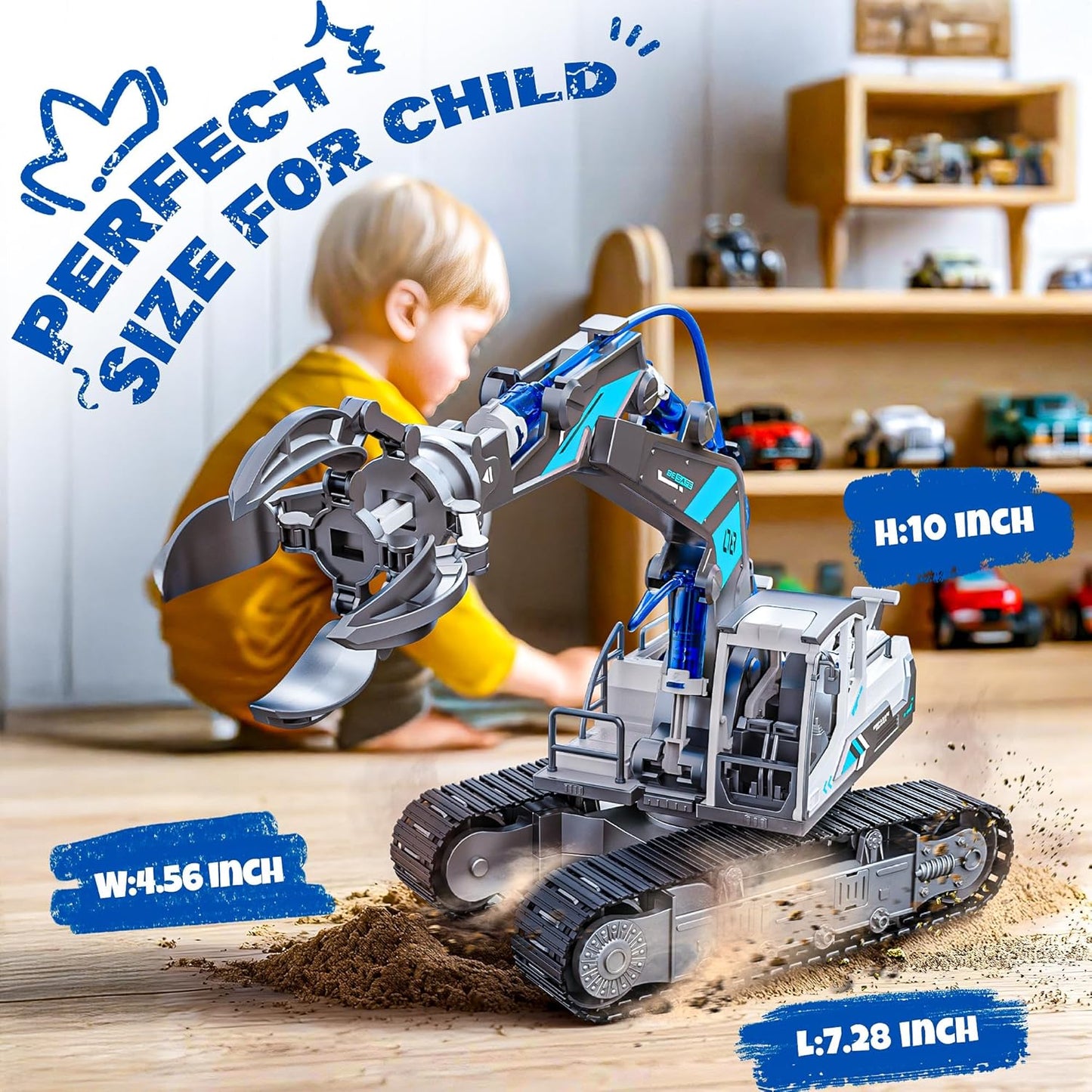 SMILESSKIDDO Science Kits for Kids Age 8-12 - 137 Pcs STEM Toys for Ages 8-13 with Hydraulic Grab, Teen Boys Gift Ideas Crane Toy, Teenage Engineering Kit Construction Vehicle Toys