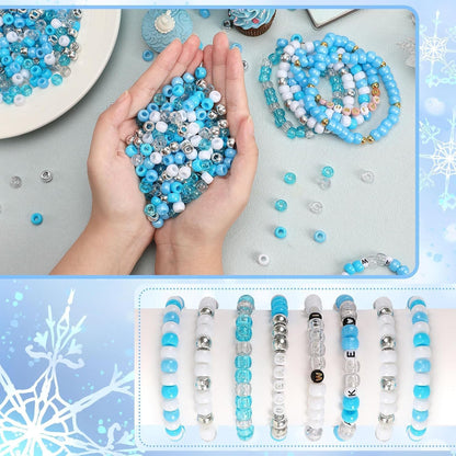 UPINS 1200Pcs Christmas Pony Beads Friendship Plastic Small Hair Beads Red Green White Pony Beads for Necklace Supplies (Christmas)