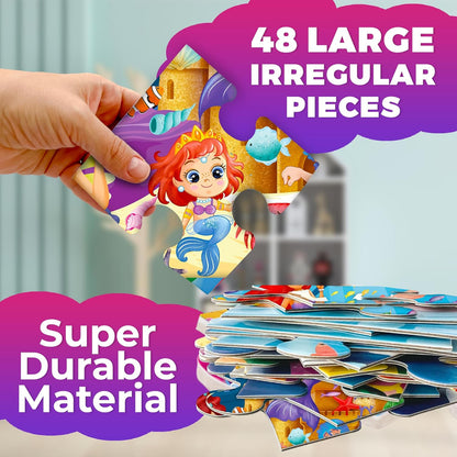 QUOKKA Giant Floor Puzzles for Kids Ages 3-5 - 2x3 Feet 48 Piece Large Puzzles for Kids Ages 4-8 - Educational Toys for Boys and Girls - Toy Gift Activities Africa Version 2