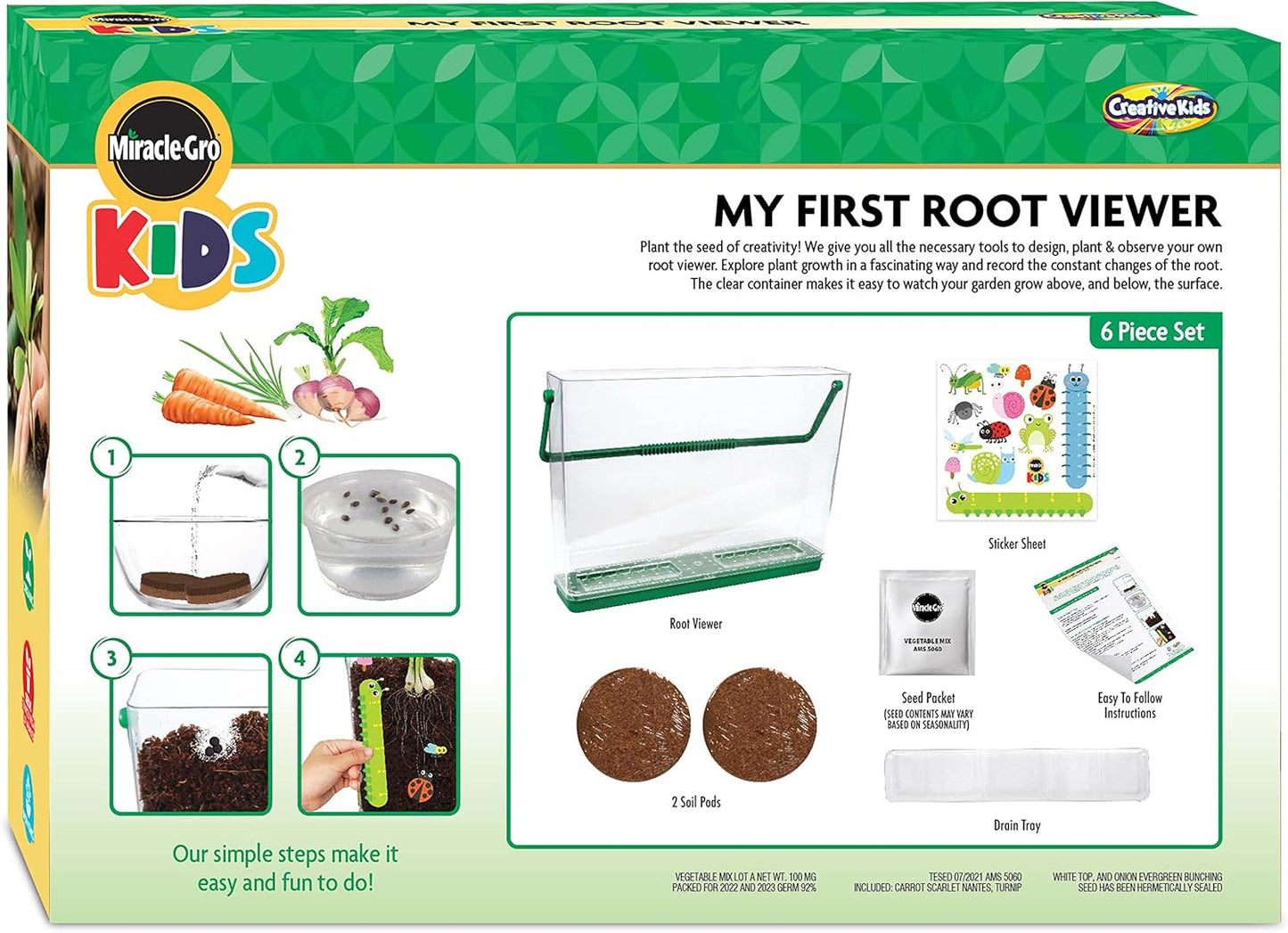 Creative Kids Miracle GRO Dinosaur Garden Kit, Multicolor