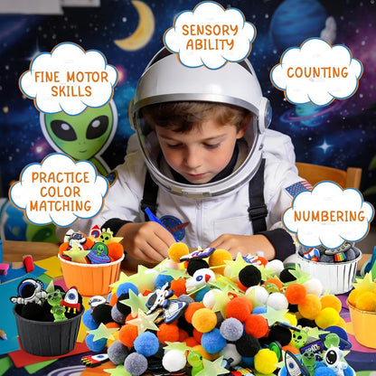 270 Pcs Numbers and Letters Sensory Bin Items Back to School Counting Sorting Sensory Bin Filler Fine Motor Numbers and Letters Geometric Figure Counts for Easter Spring Summer Sorting