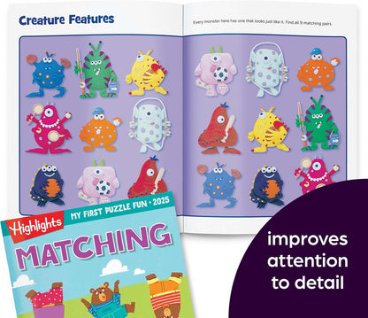 My First Puzzle Fun 2026 Activity Book Set with Mazes, Matching and More, Kids Puzzle Books for Travel, Learning and Screen-Free Play for Kids 3-6