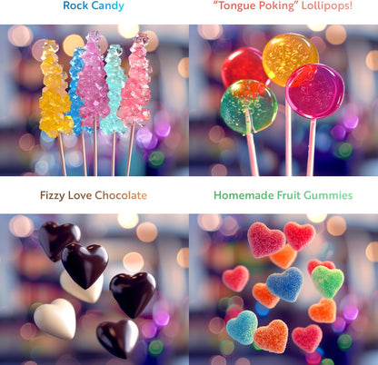 Playz Edible Candy Making kit with Playz Edible Exploding Candy Fun Science Experiments Kits for Kids