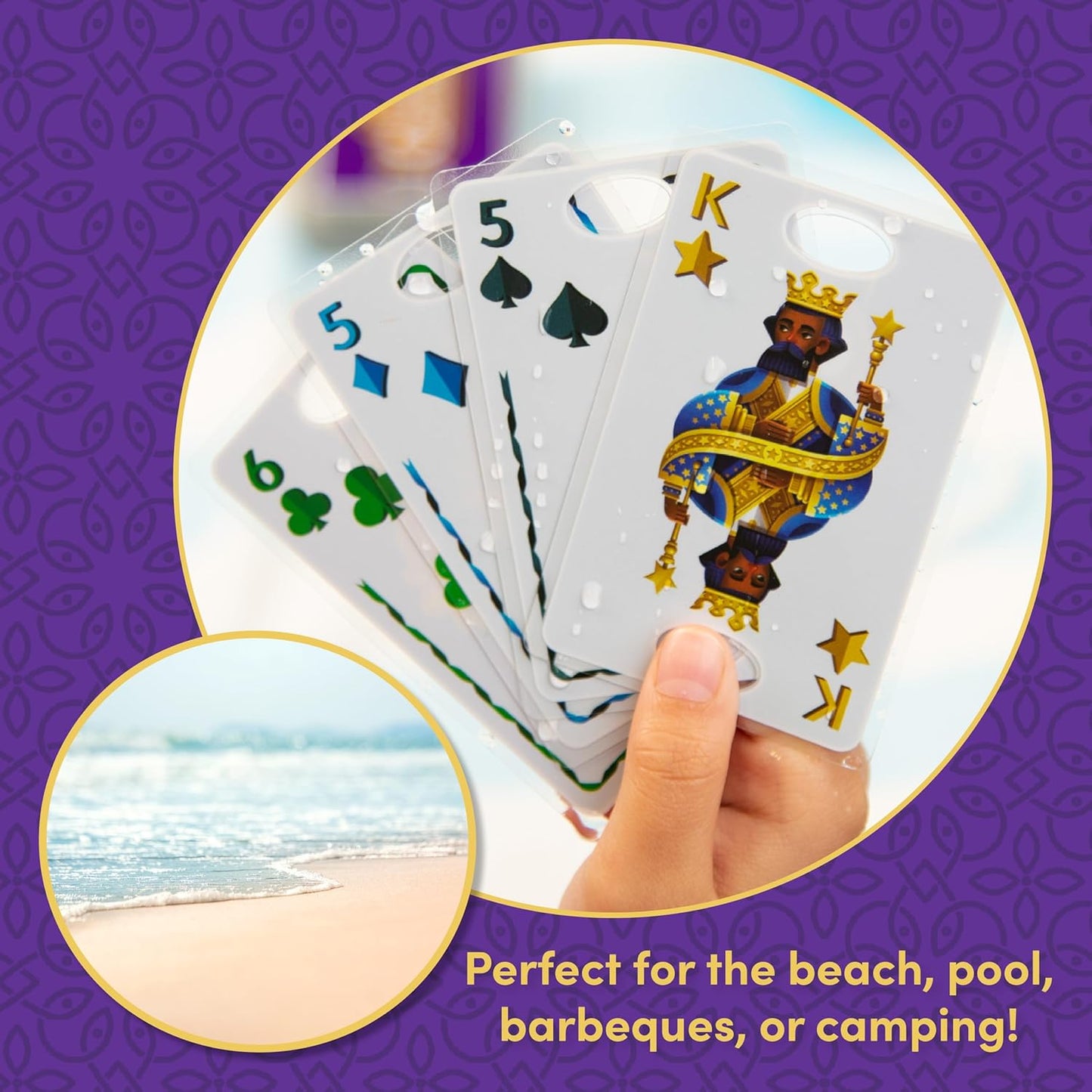 Set Card Games for Kids - Matching Game, Pool, Summer Toys, Pool, Travel Games, Memory, Learning Game, Multi-Player, Ages 6+
