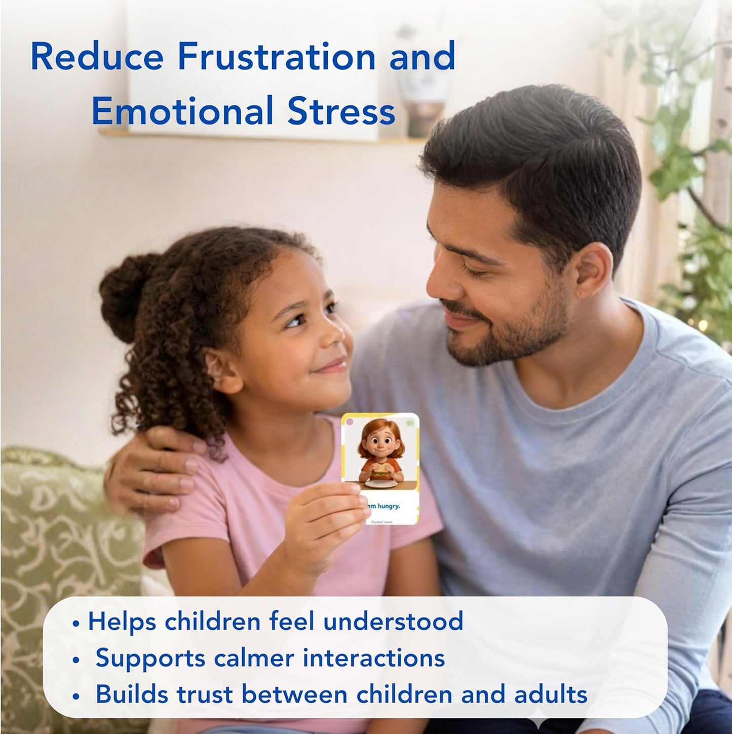 Visual Aid – Kids’ Communication Cards – 30 Durable 700gsm Flashcards for Needs & Feelings
