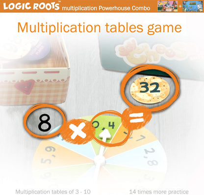 Monster Sock Factory Multiplication and Division Game - Fun Math Board Game for 6-10 Year Olds, Easy to Play STEM Toy for Kids at Home, Learning Gift for Girls & Boys, Grade 1 and Up