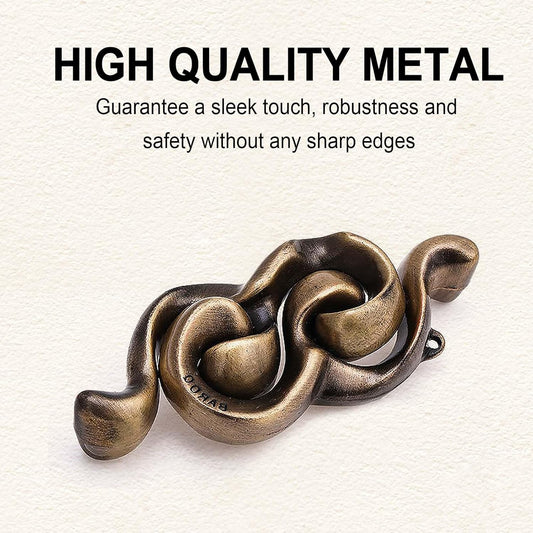 6 PCS Metal Brain Teaser Puzzles for Adults and Kids, Disentanglement Metal Logic Puzzle Set, IQ Mind Challenge Brain Games Toy Gift