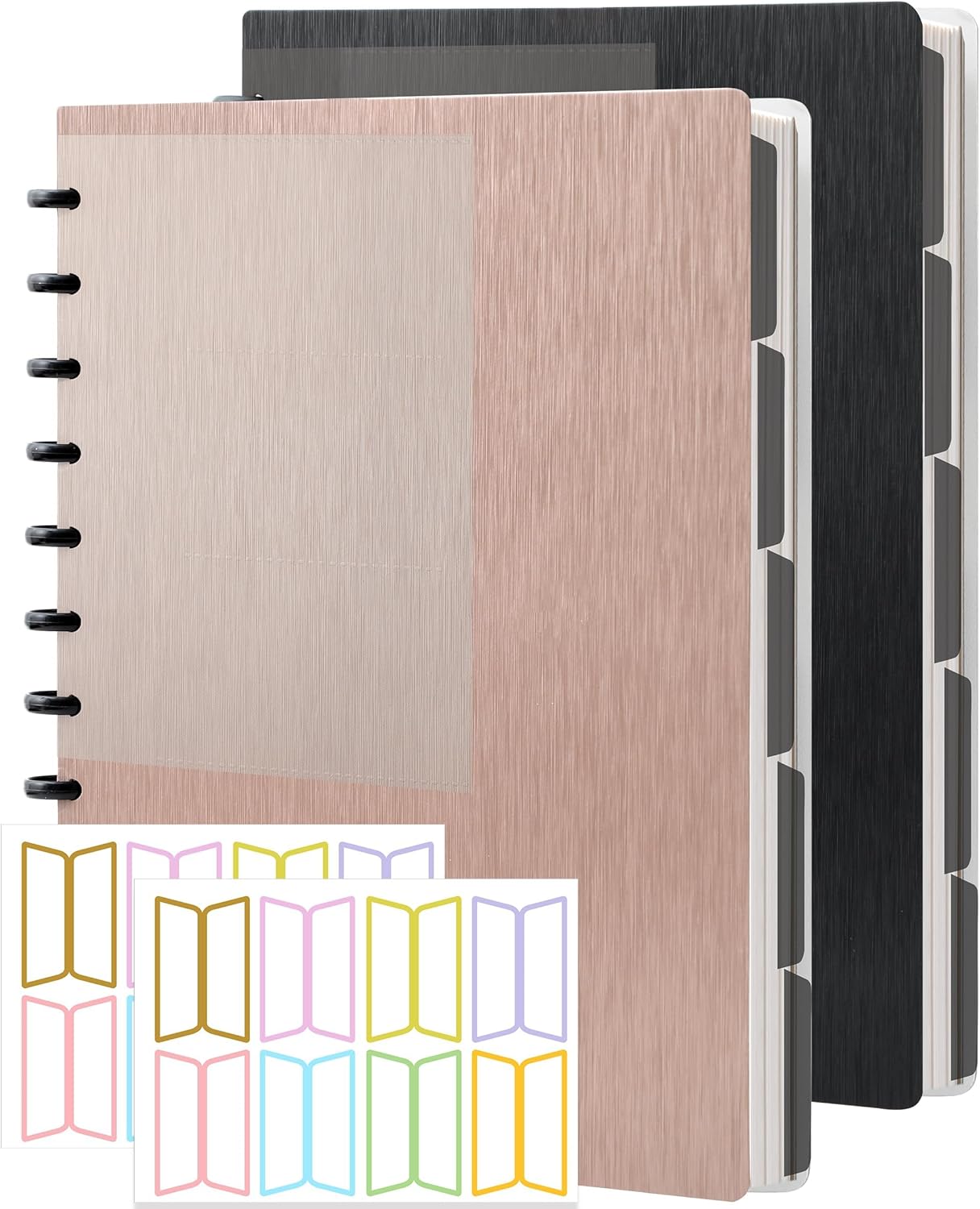 Discbound Notebook Refills for 11 Discs Notebooks 8.6 in x 12 in Letter Size 120 Sheets Multi-Subject Project Lined Pages Customizable Removable Pages(100 GSM) Heavyweight Planing Paper
