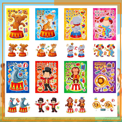 24-Sheet Make Your Own Science Sticker Kit | Microscope, DNA & Scientist Designs - Reusable Educational Decor for Classrooms & Kids Rooms