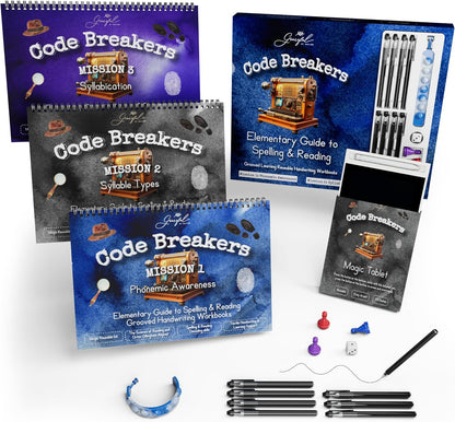 Spy-Themed Elementary Reading and Spelling Set | Orton-Gillingham Aligned Phonics & Decodable Books for Dyslexia | CVC Word Games for Homeschool & Classroom