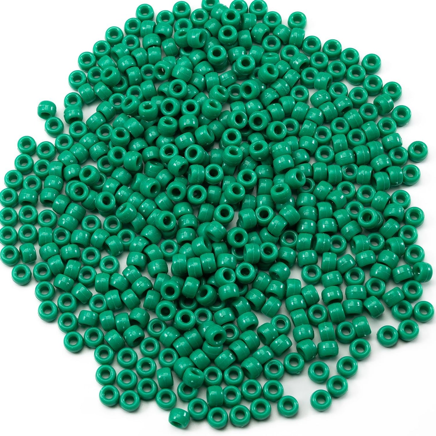 Gxueshan 1000 Pcs Acrylic Black Pony Beads 6x9mm Large Hole Pen Hair Kandi Beads Bulk for Friendship Bracelet Necklace Jewelry Making Earring Braiding Kit