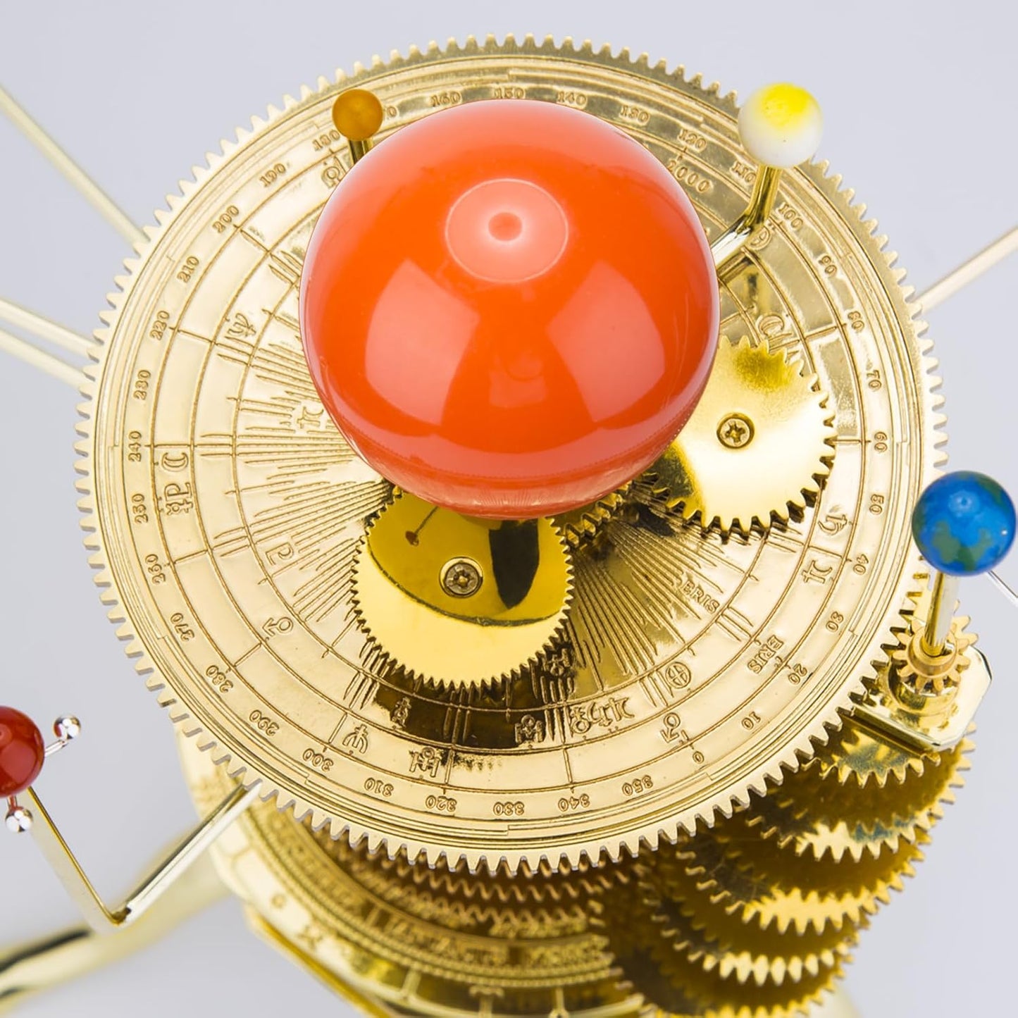 Solar System Model Kit, 200PCS Metal Orrery DIY Assembly Solar System 8 Planet Display Model, Educational STEM Planetarium with Moving Planets for Adults