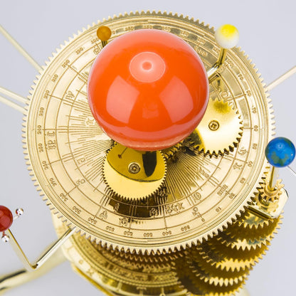 Solar System Model Kit, 200PCS Metal Orrery DIY Assembly Solar System 8 Planet Display Model, Educational STEM Planetarium with Moving Planets for Adults
