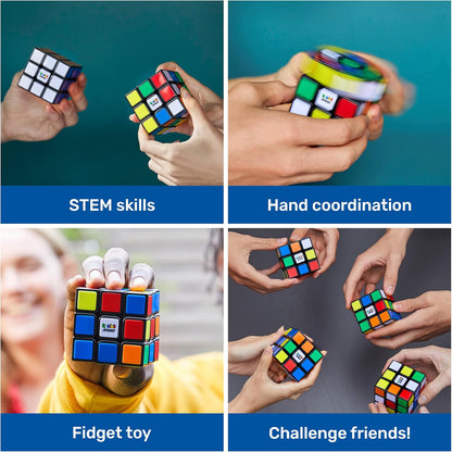 Rubik’s Cube, Special Retro 50th Anniversary Edition, Original 3x3 Cube Collectible & Desk Décor, Problem-Solving Brain Teaser, Fidget Toy, Sensory Puzzle for Adults, Teens, Kids, for Ages 8 & Up