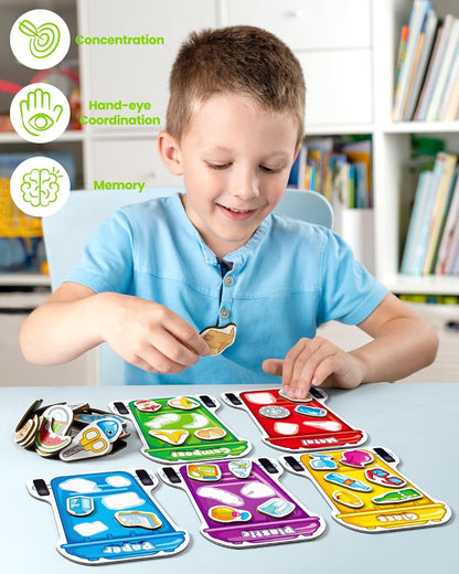Coogam Montessori Toys for 3 Year Old, Magnetic Garbage Recycling Sorting Toy - Waste Category Classification and Environmental Awareness Learning Educational Gift Toy Game