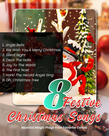 Extra Large Christmas Snow Globes Christmas Lantern, 12.99" Musical Snow Globe with 8 Songs, Santa Snowglobe for Kids Adults, 6H Timer Dual Power, Lighted Christmas Decorations Indoor Gifts