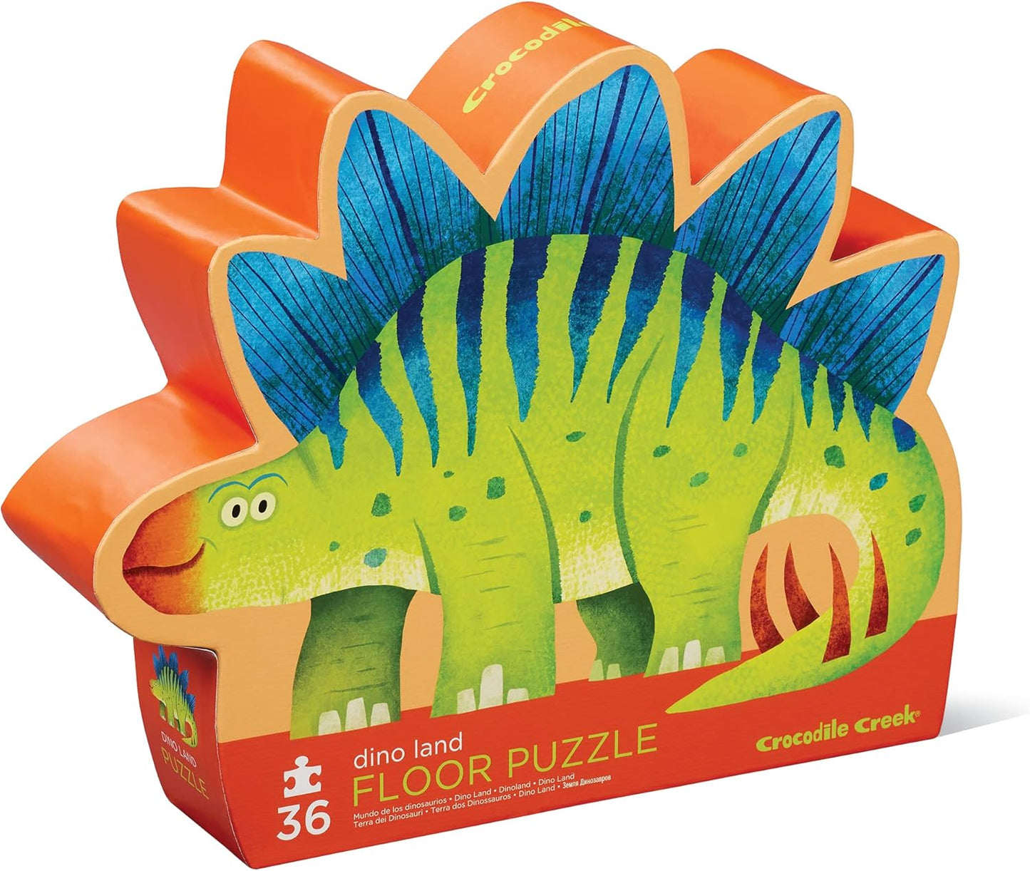 Crocodile Creek 36-Piece Jigsaw Floor Puzzle - Shark Reef - for Kids Ages 3-5 - Heavy-Duty Shaped Box for Storage - 24" W x 18" H Finished