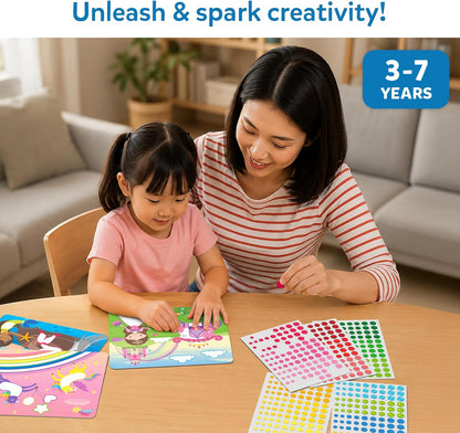 Skillmatics Dot It Sticker Art - Disney Princess, Mess-Free Fun for Kids, 500+ Stickers, Craft Kits, DIY Scrapbooking Activity, Gifts for Girls & Boys Ages 3, 4, 5, 6, 7