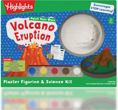 Highlights Paint Your Own Plaster Figurine & Activity Kits – DIY Art Sets with Figurines, Paints, Brush & Bonus Activities – Multiple Themes – Ages 6+
