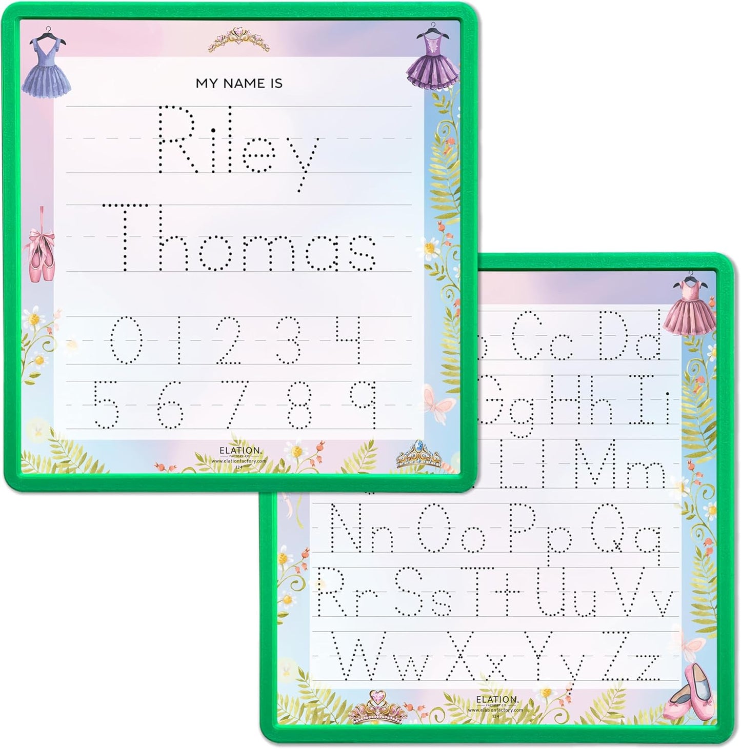 Kid's Name Tracing Board | Dry Erase Letter Tracing | Reusable Writing Practice Board | Personalized | Ballet Theme