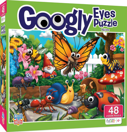MasterPieces – 48 Piece Jigsaw Puzzle for Kids 4+ Years, Pets with Googly Eyes, Educational and Fun Game, Gift Idea for Children, 19" x 14